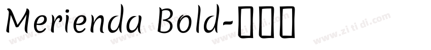 Merienda Bold字体转换